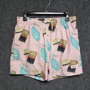 Duvin Shorts Mens Medium Swim Trunks The Filthy Flamingo Beach Hotel Distressed